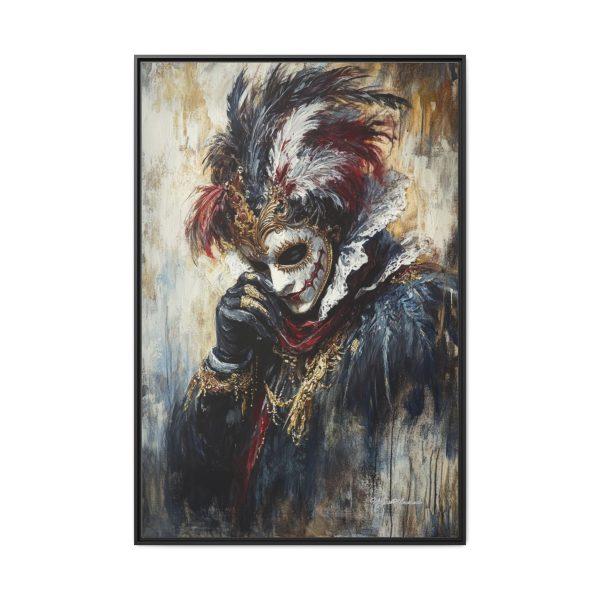 Matte Canvas Wall Art, Multi-color Framed Artwork, Gothic Home Decor, Mysterious Masquerade Print, Unique Gift for Art Lovers - Image 61