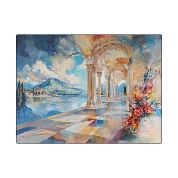 Vibrant Stretched Canvas Art, Colorful Wall Decor, Home Aesthetic, Gift for Art Lovers, Living Room Wall Art, Abstract Landscape Prints - Image 3