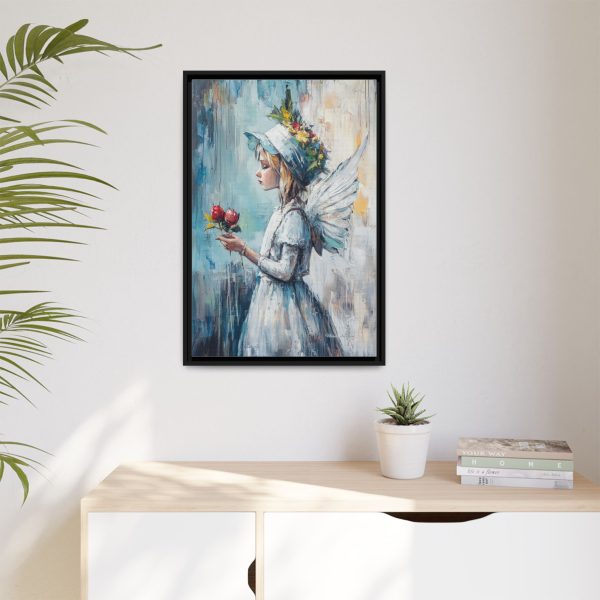 Whimsical Fairy Art Print, Colorful Home Decor, Kids Room Wall Art, Unique Gift, Magical Framed Canvas - Image 3