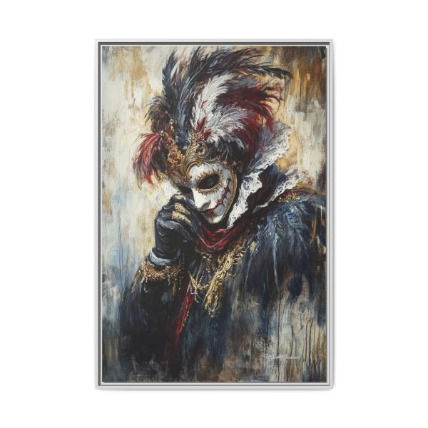 Matte Canvas Wall Art, Multi-color Framed Artwork, Gothic Home Decor, Mysterious Masquerade Print, Unique Gift for Art Lovers - Image 33