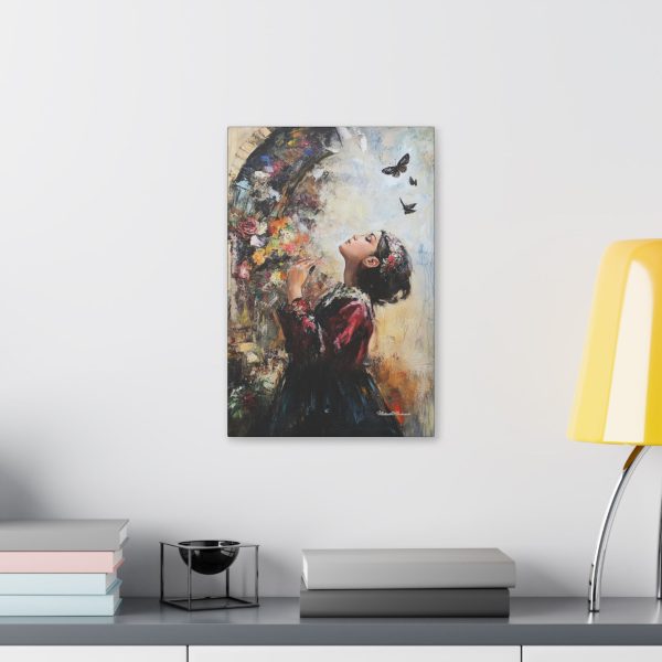 Whimsical Butterfly Canvas Art, Flower Wall Decor, Home Aesthetic, Gift for Art Lovers, Bohemian Style, Nature Inspired Decor - Image 7