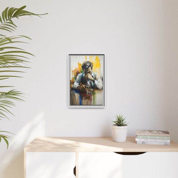 Framed Wall Art - Contemplative Man with Drink, Modern Home Decor, Stylish Gift, Thoughtful Art Piece, Artistic Decor for Living Room - Image 47