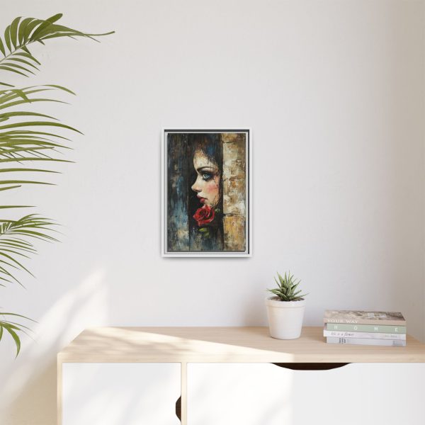 Matte Framed Art Print - Striking Portrait with Rose, Wall Decor, Home Accent, Gift for Art Lovers, Boho Room Decoration - Image 47