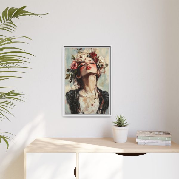 Floral Portrait Canvas Art Print, Boho Wall Décor, Feminine Home Accent, Gift for Her, Flower Lover's Art - Image 59