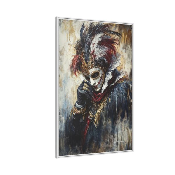 Matte Canvas Wall Art, Multi-color Framed Artwork, Gothic Home Decor, Mysterious Masquerade Print, Unique Gift for Art Lovers - Image 70