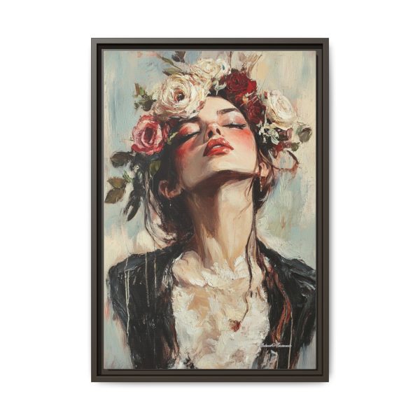 Floral Portrait Canvas Art Print, Boho Wall Décor, Feminine Home Accent, Gift for Her, Flower Lover's Art - Image 53