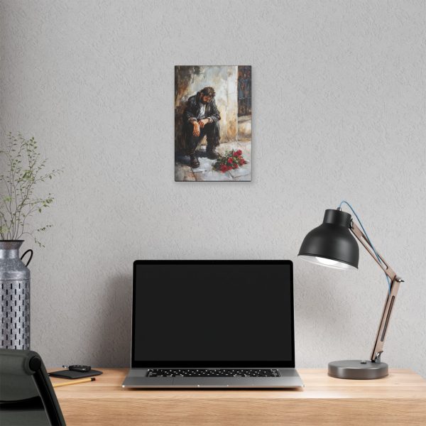 Emotional Art Canvas Print, Modern Wall Decor, Housewarming Gift, Sadness & Reflection Artwork, Living Room Wall Art, Anniversary Gift - Image 4