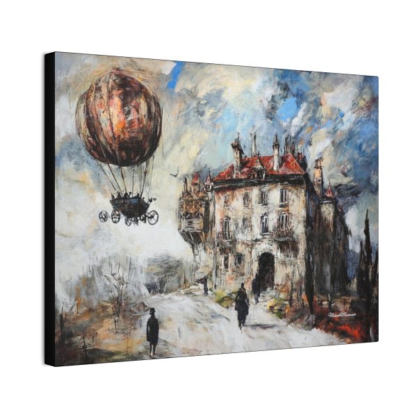 Steampunk Canvas Wall Art, Vintage Hot Air Balloon Painting, Unique Home Decor, Perfect Gift for Art Lovers - Image 2
