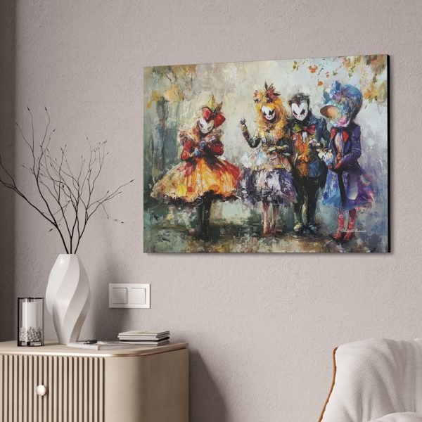 Canvas Wall Art, Whimsical Masquerade Art, Colorful Home Decor, Unique Gift Idea, Carnival Celebration Art - Image 8