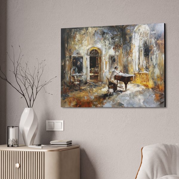 Elegant Canvas Wall Art, Abstract Piano Painting, Contemporary Home Decor, Music Lover Gift, Living Room Accent - Image 8