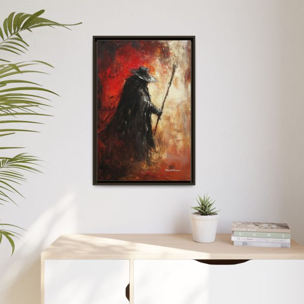 Mysterious Framed Canvas Art, Gothic Wall Decor, Dark Fantasy Art, Home Aesthetic, Unique Gift for Art Lovers, Halloween Decor - Image 15
