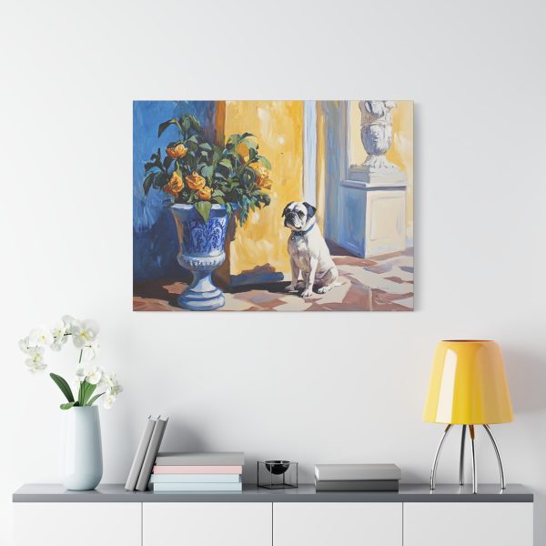 Charming Dog Art Canvas Print, Floral Dog Wall Decor, Pet Lovers Gift, Home Decor, Dog Art, Animal Portrait Wall Art - Image 7
