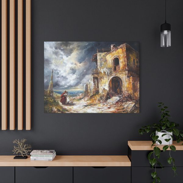 Rustic Canvas Wall Art, Vintage Landscape, Home Decor, Gift for Art Lovers, Coastal Vibes, Dramatic Scene - Image 24