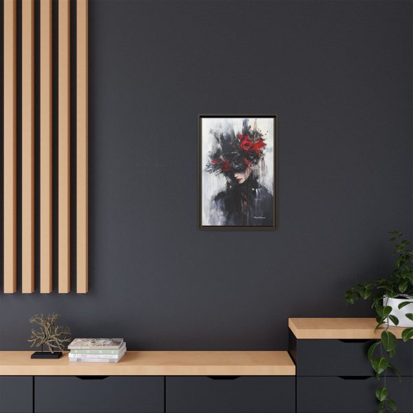 Framed Wall Art, Matte Canvas Print, Abstract Art, Home Decor, Gift for Art Lovers, Black and Red Aesthetic - Image 56