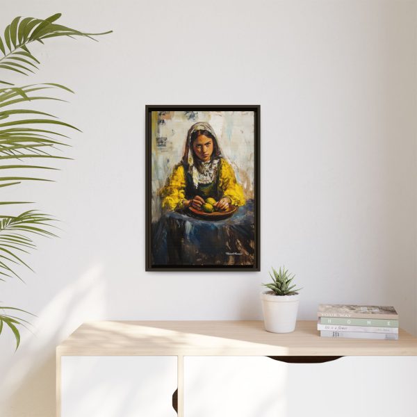 Framed Matte Canvas Art - Emotionally Striking Woman with Fruit, Home Decor, Wall Art, Gift for Art Lovers, Gallery Wall Decoration - Image 55