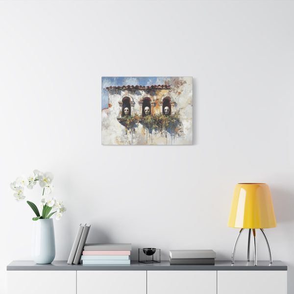 Artistic Skull Canvas Wall Art, Unique Home Decor, Gothic Style Wall Hanging, Modern Art Print, Perfect for Halloween or Conversations - Image 11