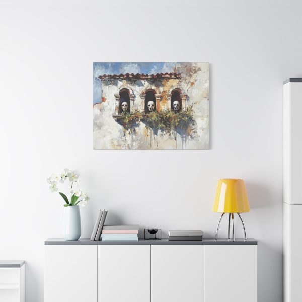 Artistic Skull Canvas Wall Art, Unique Home Decor, Gothic Style Wall Hanging, Modern Art Print, Perfect for Halloween or Conversations - Image 19