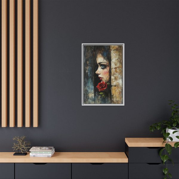 Matte Framed Art Print - Striking Portrait with Rose, Wall Decor, Home Accent, Gift for Art Lovers, Boho Room Decoration - Image 20