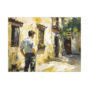 Charming Art Canvas Wrap, Wall Decor for Home, Gift for Art Lovers, Modern Rustic Artwork, Unique Housewarming Present