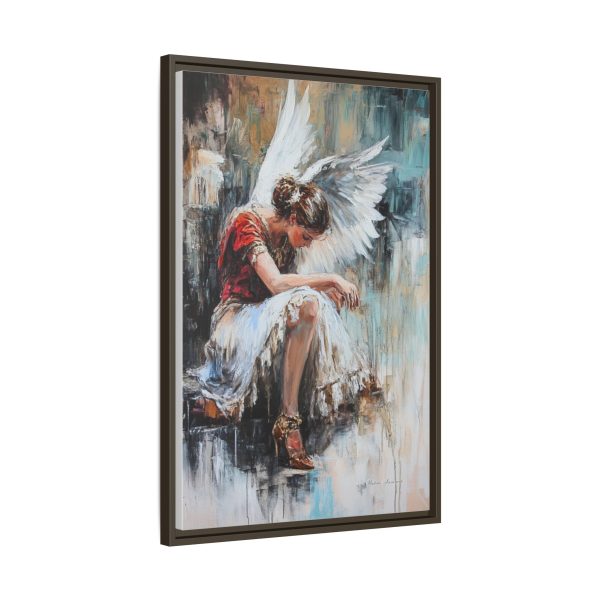 Angel Wings Framed Canvas Art, Inspirational Wall Decor for Home, Serenity Artwork, Gift for Her, Boho Chic Decor, Angel Art Print - Image 14