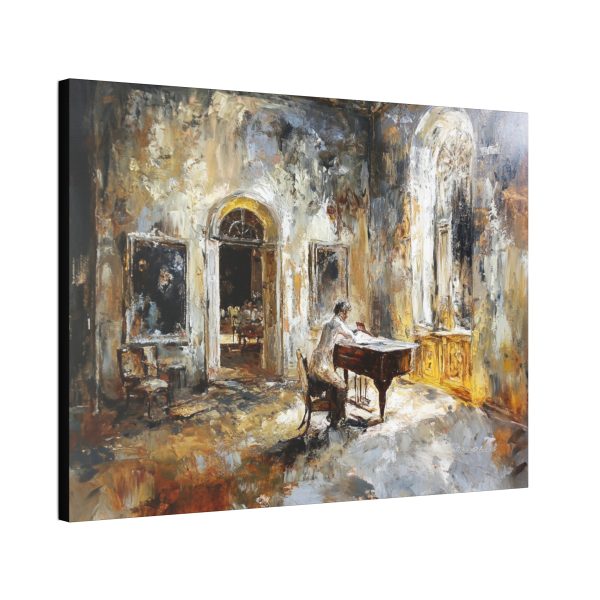 Elegant Canvas Wall Art, Abstract Piano Painting, Contemporary Home Decor, Music Lover Gift, Living Room Accent - Image 6