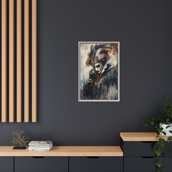 Matte Canvas Wall Art, Multi-color Framed Artwork, Gothic Home Decor, Mysterious Masquerade Print, Unique Gift for Art Lovers - Image 20