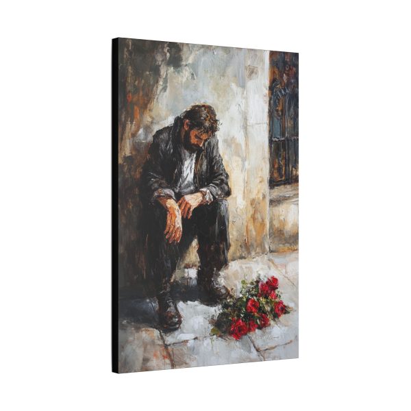 Emotional Art Canvas Print, Modern Wall Decor, Housewarming Gift, Sadness & Reflection Artwork, Living Room Wall Art, Anniversary Gift - Image 18