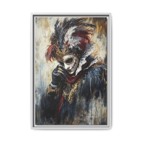 Matte Canvas Wall Art, Multi-color Framed Artwork, Gothic Home Decor, Mysterious Masquerade Print, Unique Gift for Art Lovers - Image 57