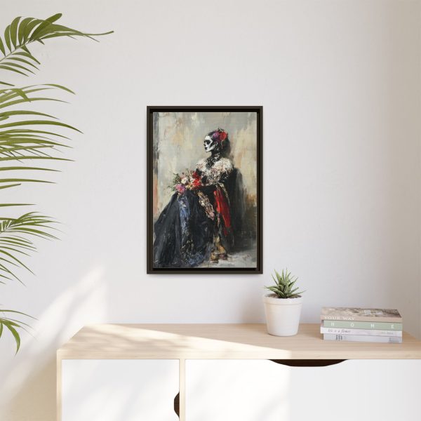 Framed Art Print - Day of the Dead Decor, Colorful Bone Lady Wall Art, Gothic Home Decor, Unique Gift for Holidays - Image 55
