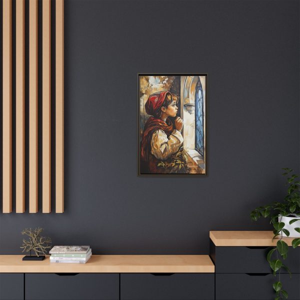 Framed Matte Canvas Art Print - Dreamy Girl in Red Hood, Wall Decor, Unique Gift, Home Aesthetics, Art for Living Room, Bedroom Decor - Image 16
