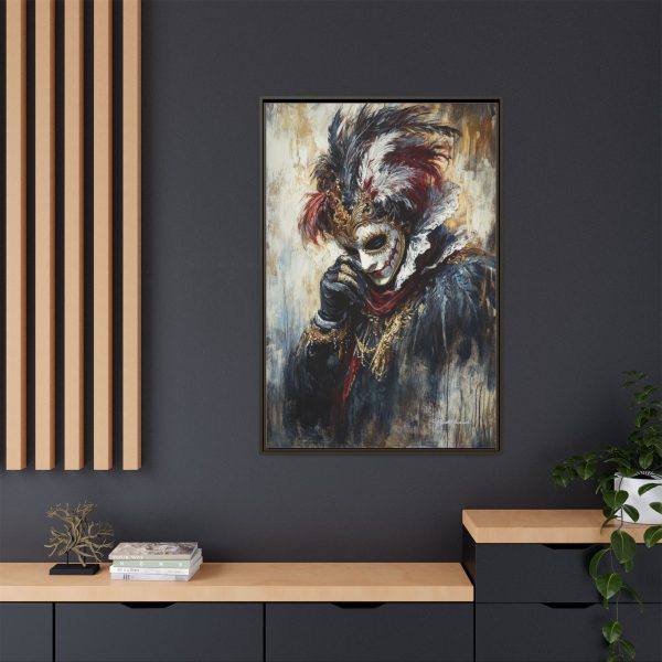 Matte Canvas Wall Art, Multi-color Framed Artwork, Gothic Home Decor, Mysterious Masquerade Print, Unique Gift for Art Lovers - Image 32