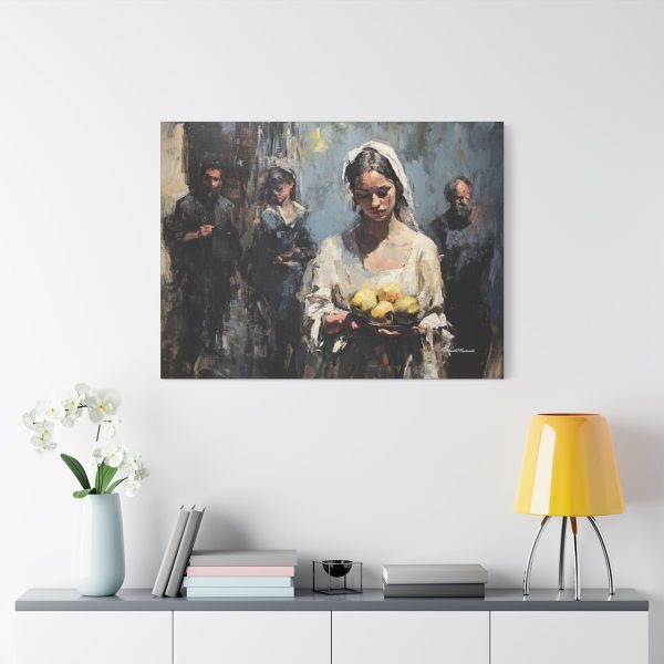 Elegant Stretched Canvas Art - Woman with Lemons - Wall Decor, Home Decoration, Art Piece, Gift for Art Lovers, Living Room Accent - Image 19