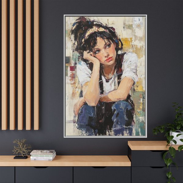 Framed Matte Canvas Wall Art,  Multi-color Abstract Painting, Home Decor, Gift for Art Lovers, Living Room, Bedroom Decoration - Image 72
