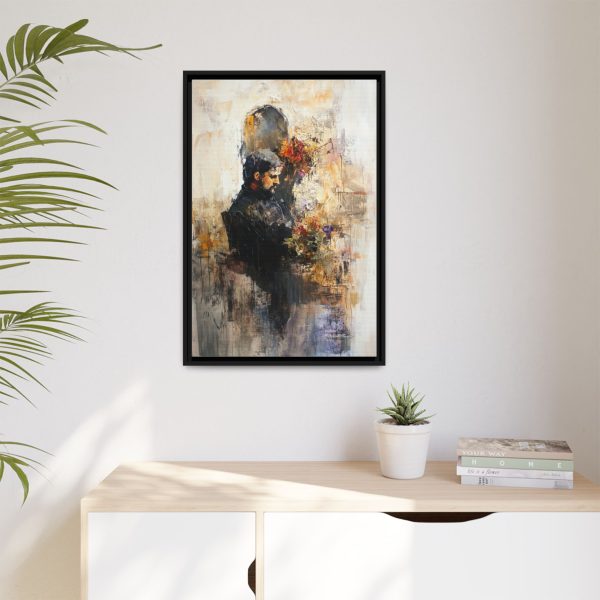 Framed Canvas Art Print, Abstract Wall Decor, Elegant Home Accent, Gift for Art Lovers, Gallery Wall Piece, Contemporary Design - Image 3
