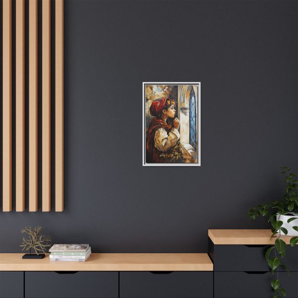 Framed Matte Canvas Art Print - Dreamy Girl in Red Hood, Wall Decor, Unique Gift, Home Aesthetics, Art for Living Room, Bedroom Decor - Image 60