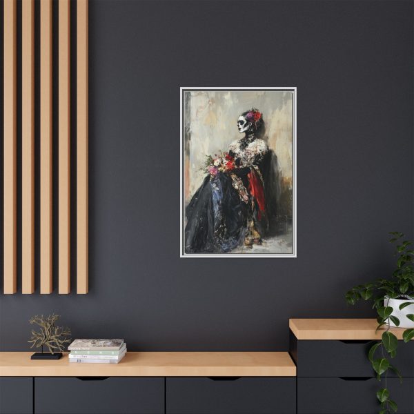 Framed Art Print - Day of the Dead Decor, Colorful Bone Lady Wall Art, Gothic Home Decor, Unique Gift for Holidays - Image 28