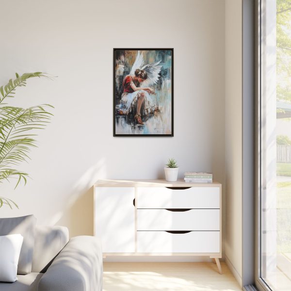 Angel Wings Framed Canvas Art, Inspirational Wall Decor for Home, Serenity Artwork, Gift for Her, Boho Chic Decor, Angel Art Print - Image 23