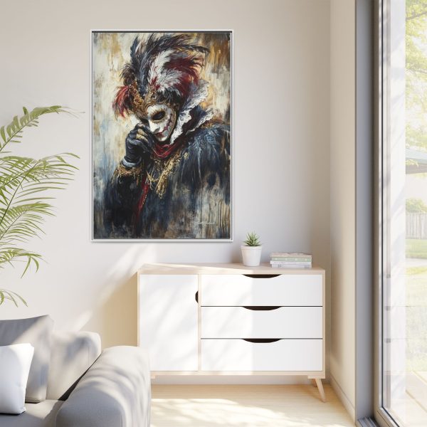Matte Canvas Wall Art, Multi-color Framed Artwork, Gothic Home Decor, Mysterious Masquerade Print, Unique Gift for Art Lovers - Image 71