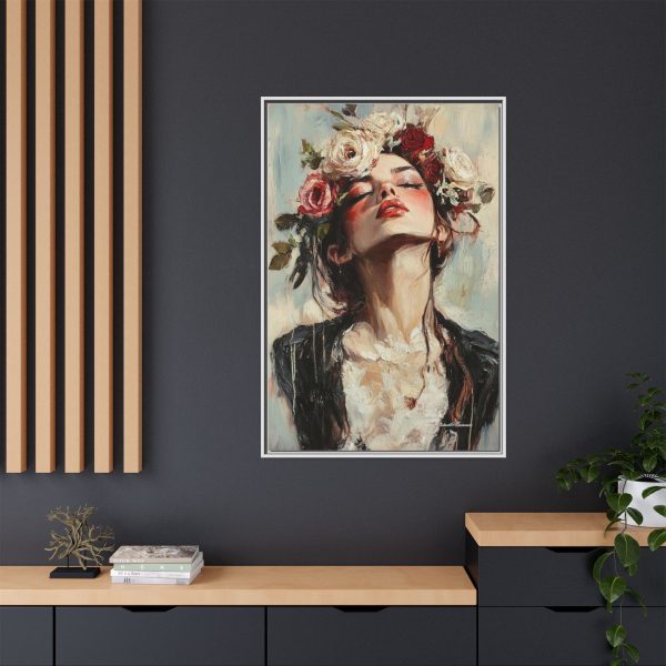 Floral Portrait Canvas Art Print, Boho Wall Décor, Feminine Home Accent, Gift for Her, Flower Lover's Art - Image 36