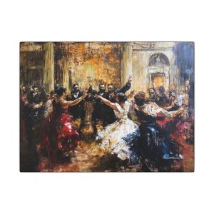 Elegant Canvas Wall Art, Decorative Artwork, Dance Scene, Home Decor, Gift for Art Lovers, Wall Decoration, Living Room Art