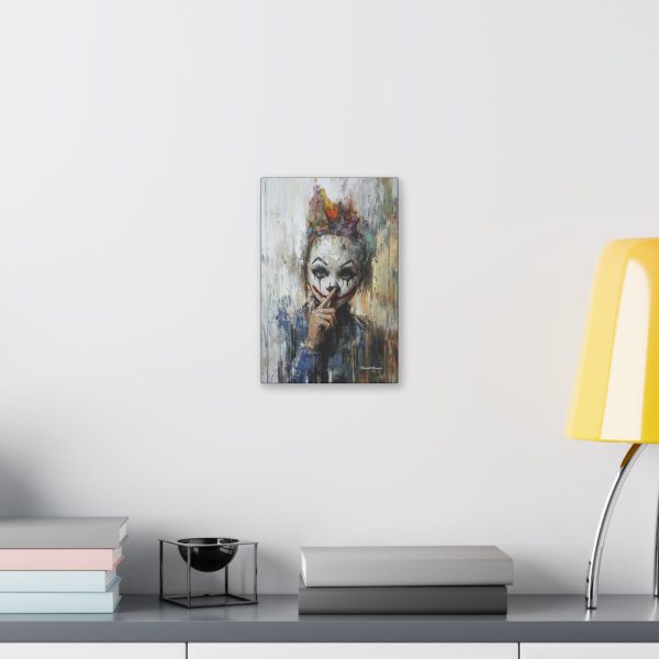 Whimsical Clown Wall Art, Fine Art Canvas Print for Home Decor, Unique Gift for Art Lovers, Playful Room Decoration - Image 3
