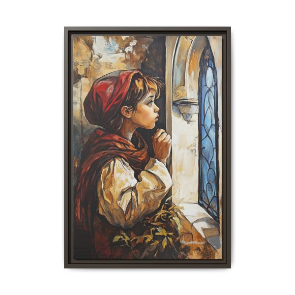 Framed Matte Canvas Art Print - Dreamy Girl in Red Hood, Wall Decor, Unique Gift, Home Aesthetics, Art for Living Room, Bedroom Decor - Image 53
