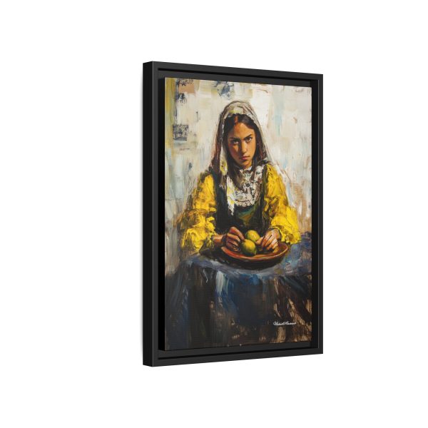 Framed Matte Canvas Art - Emotionally Striking Woman with Fruit, Home Decor, Wall Art, Gift for Art Lovers, Gallery Wall Decoration - Image 38