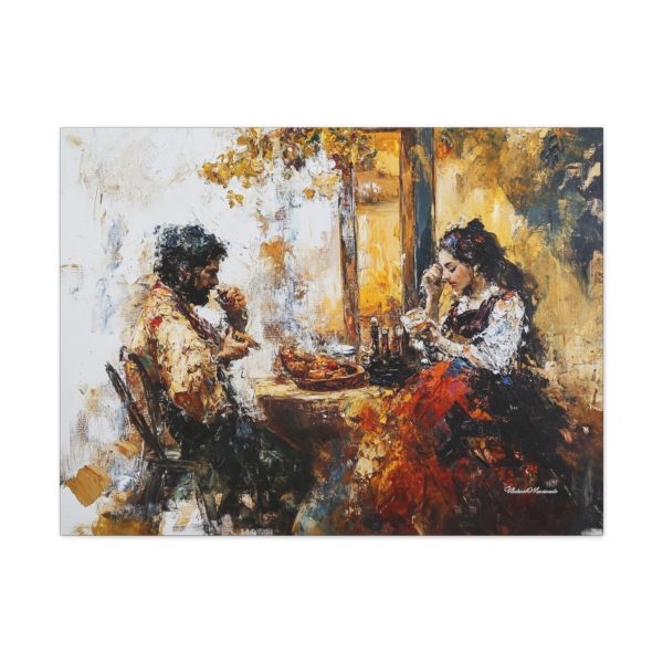 Rustic Canvas Wall Art, Cozy Home Décor, Vintage Painting, Bohemian Living Room, Gift for Art Lovers - Image 5