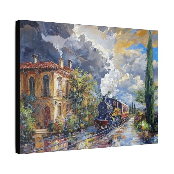 Stretched Canvas Art Print, Vintage Train Wall Decor, Rustic Home Decor, Train Enthusiast Gift, Train Landscape Art - Image 6