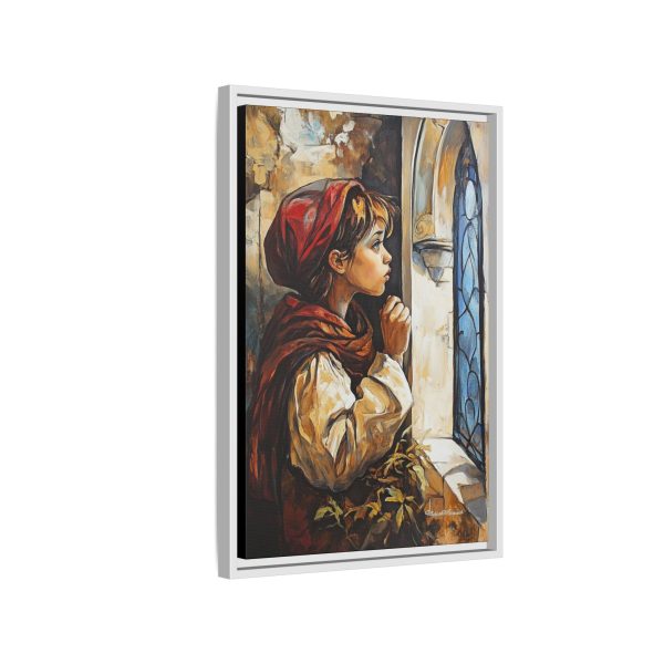 Framed Matte Canvas Art Print - Dreamy Girl in Red Hood, Wall Decor, Unique Gift, Home Aesthetics, Art for Living Room, Bedroom Decor - Image 58
