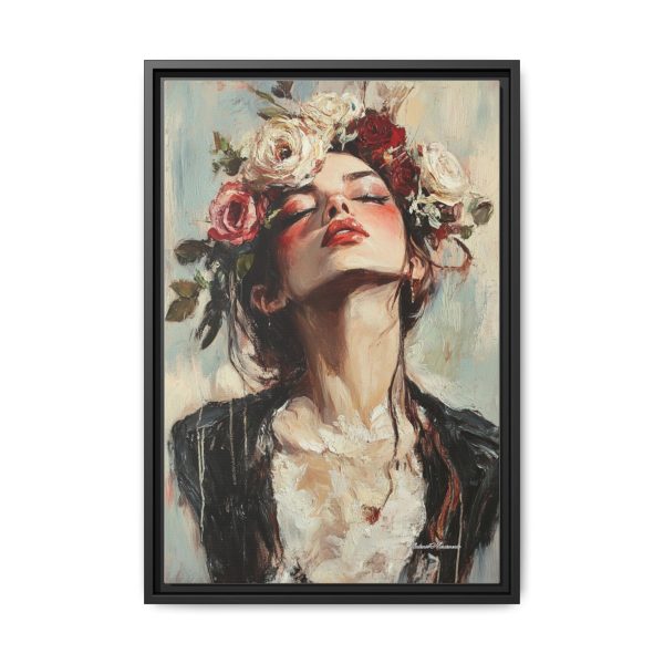 Floral Portrait Canvas Art Print, Boho Wall Décor, Feminine Home Accent, Gift for Her, Flower Lover's Art - Image 49