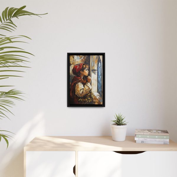 Framed Matte Canvas Art Print - Dreamy Girl in Red Hood, Wall Decor, Unique Gift, Home Aesthetics, Art for Living Room, Bedroom Decor - Image 39