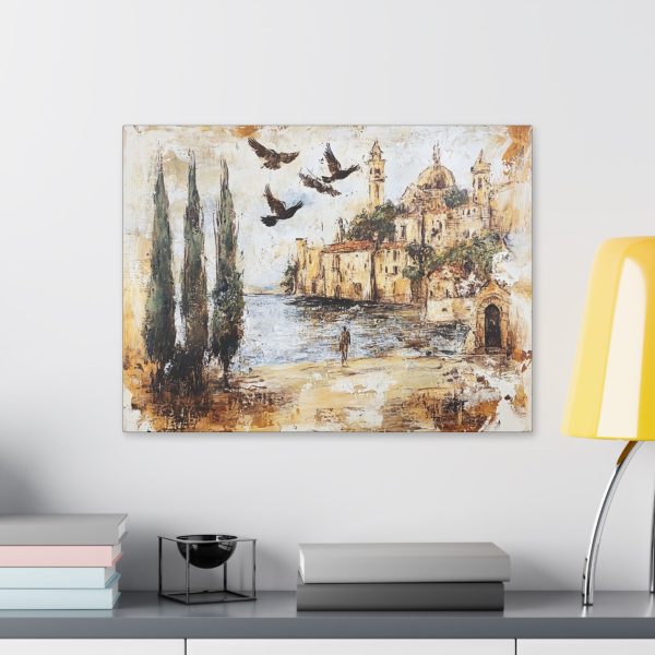 Serene Coastal Canvas Art, Tranquil Wall Decor, Beach House Aesthetic, Art for Living Room, Gift for Home Lovers, Italian Landscape Print - Image 7