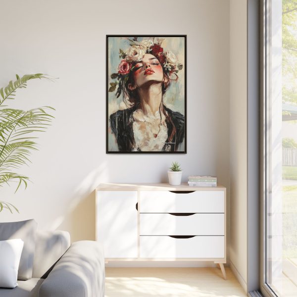Floral Portrait Canvas Art Print, Boho Wall Décor, Feminine Home Accent, Gift for Her, Flower Lover's Art - Image 31